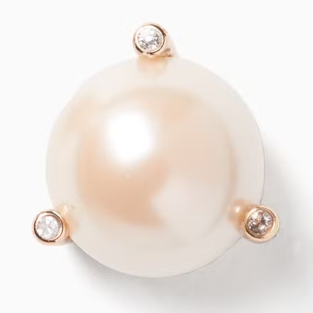 Kate Spade • Rise ans Shine Pearl Earrings with Cubic Zirconia - Picture 2 of 7